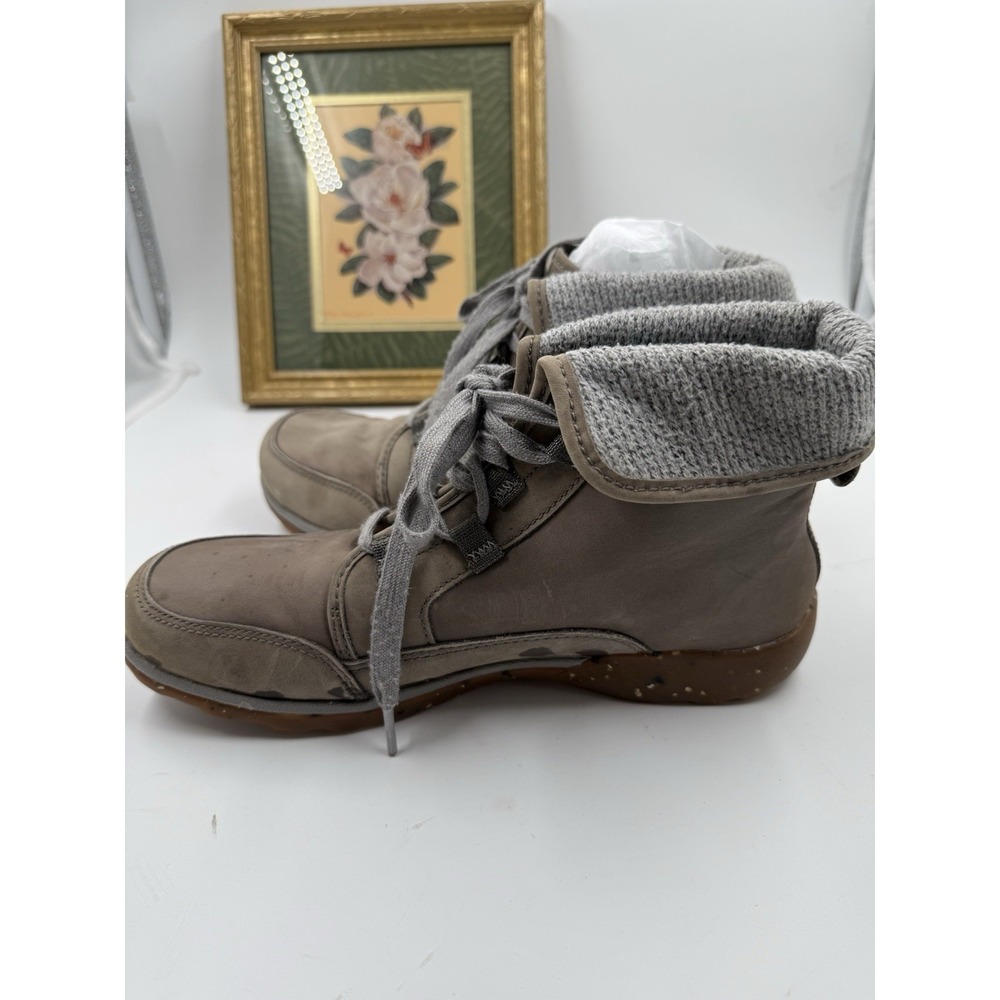 Women's Chaco Barbary Ankle‎ Boots Shoes Size US 9.5 Brown Leather Wool Lace Up - Picture 10 of 10